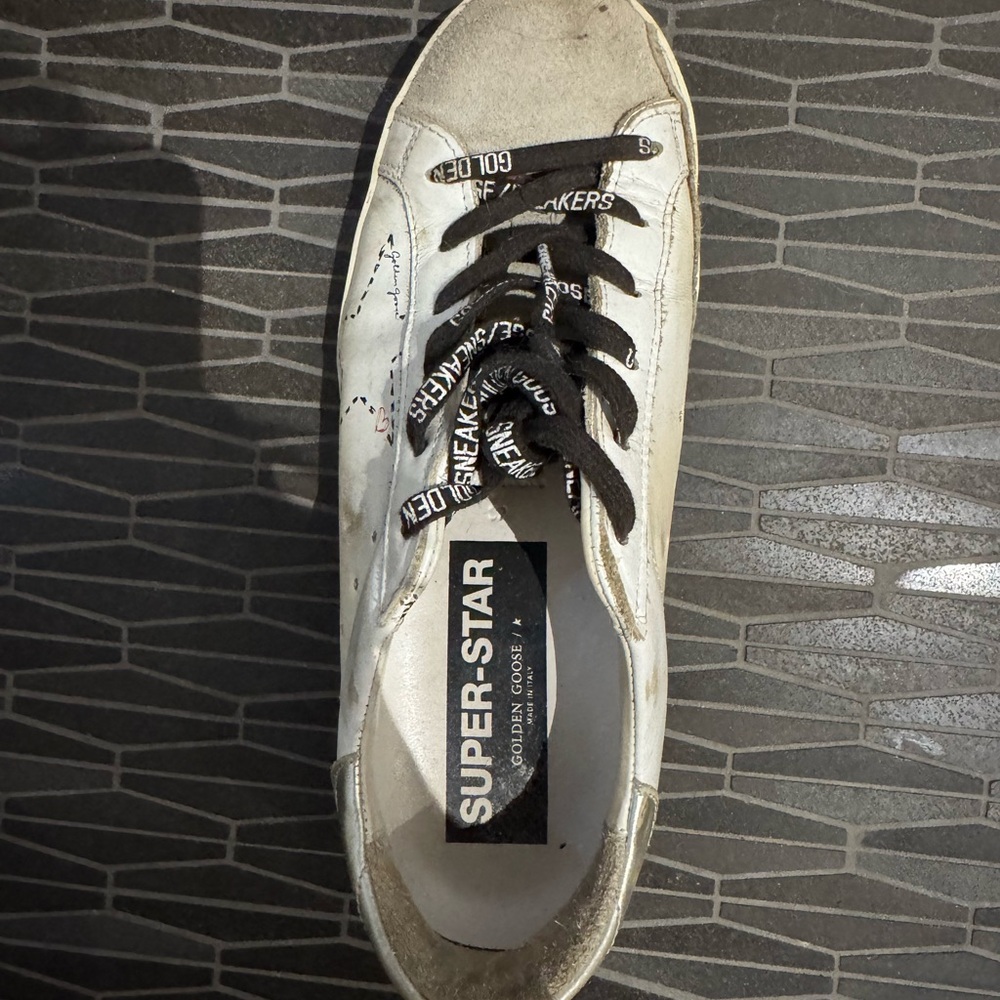 Golden Goose Superstar Black and White Sneakers